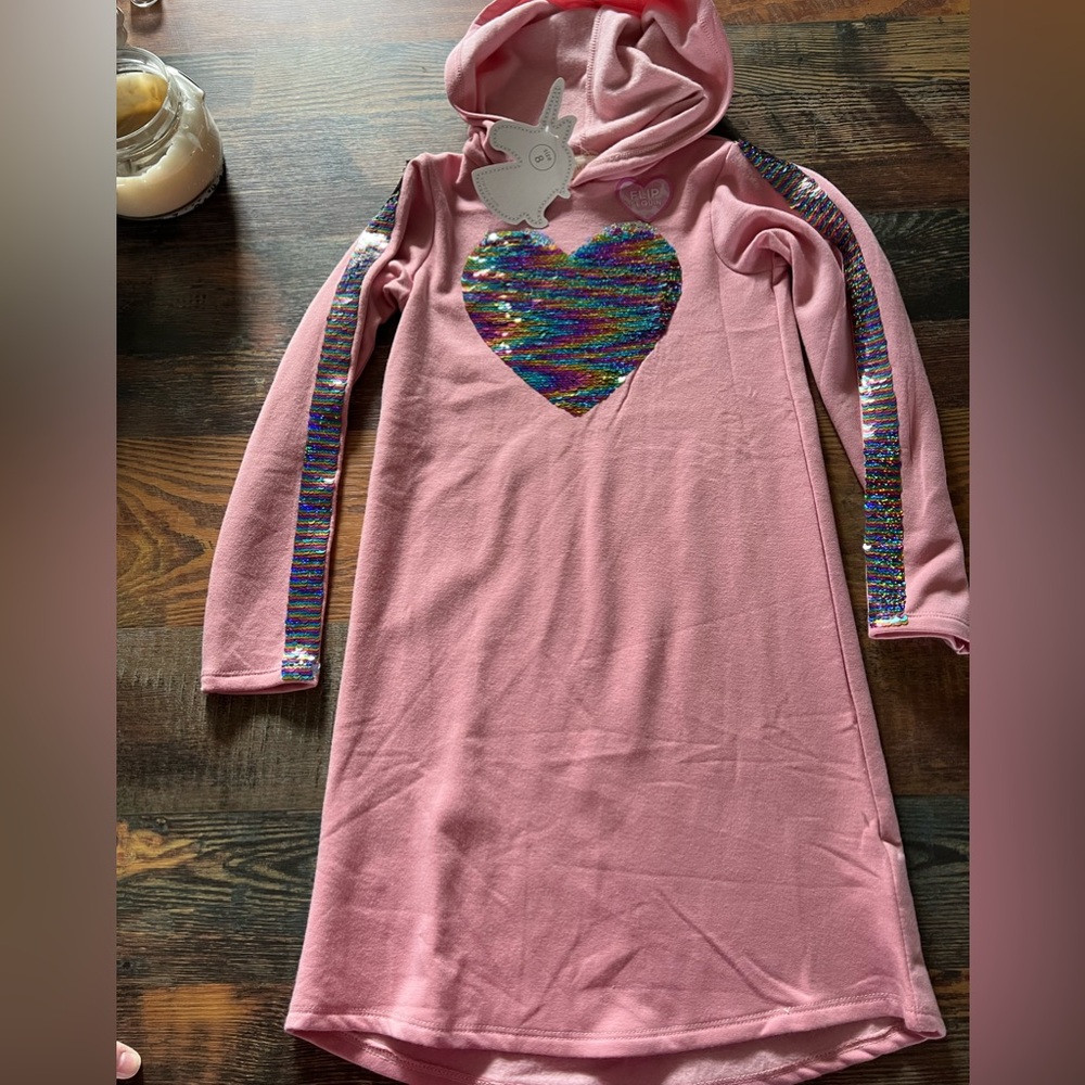 New Girls Size 8 Sweatshirt Dress